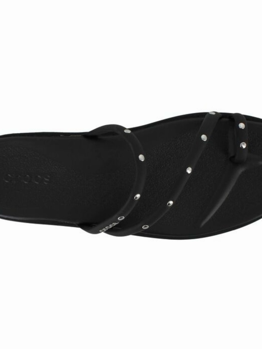 Crocs Miami Toe Loop Studded Sandal Black - Picture 2 of 3